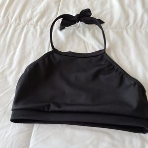 Elliewear Black Halter Crop Top Child L